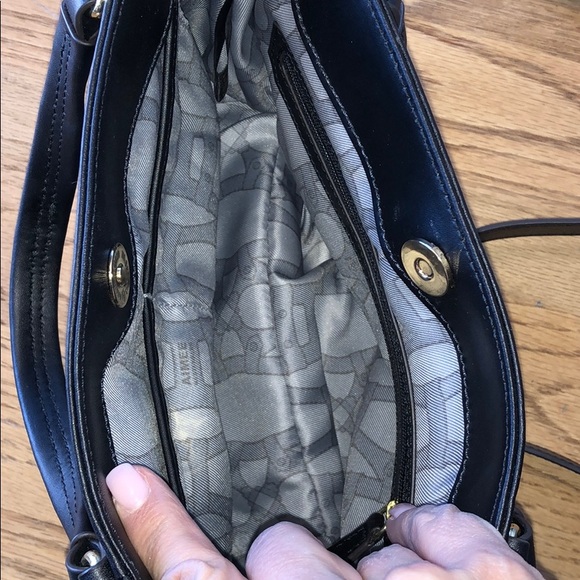 Aimee Kerstenberg Black Leather Bag. - Picture 5 of 8